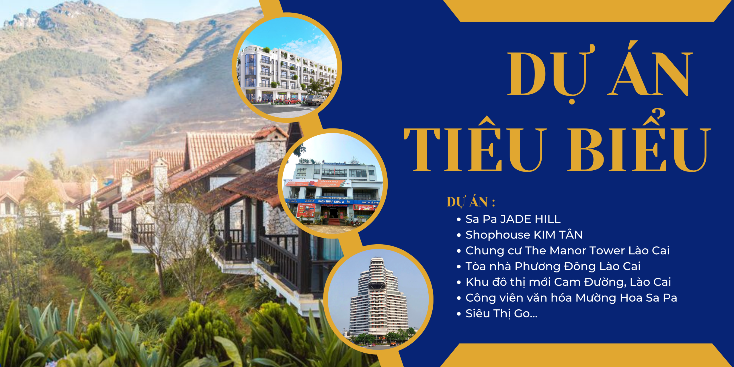 Yellow and Gold Illustrative Real Estate Banner